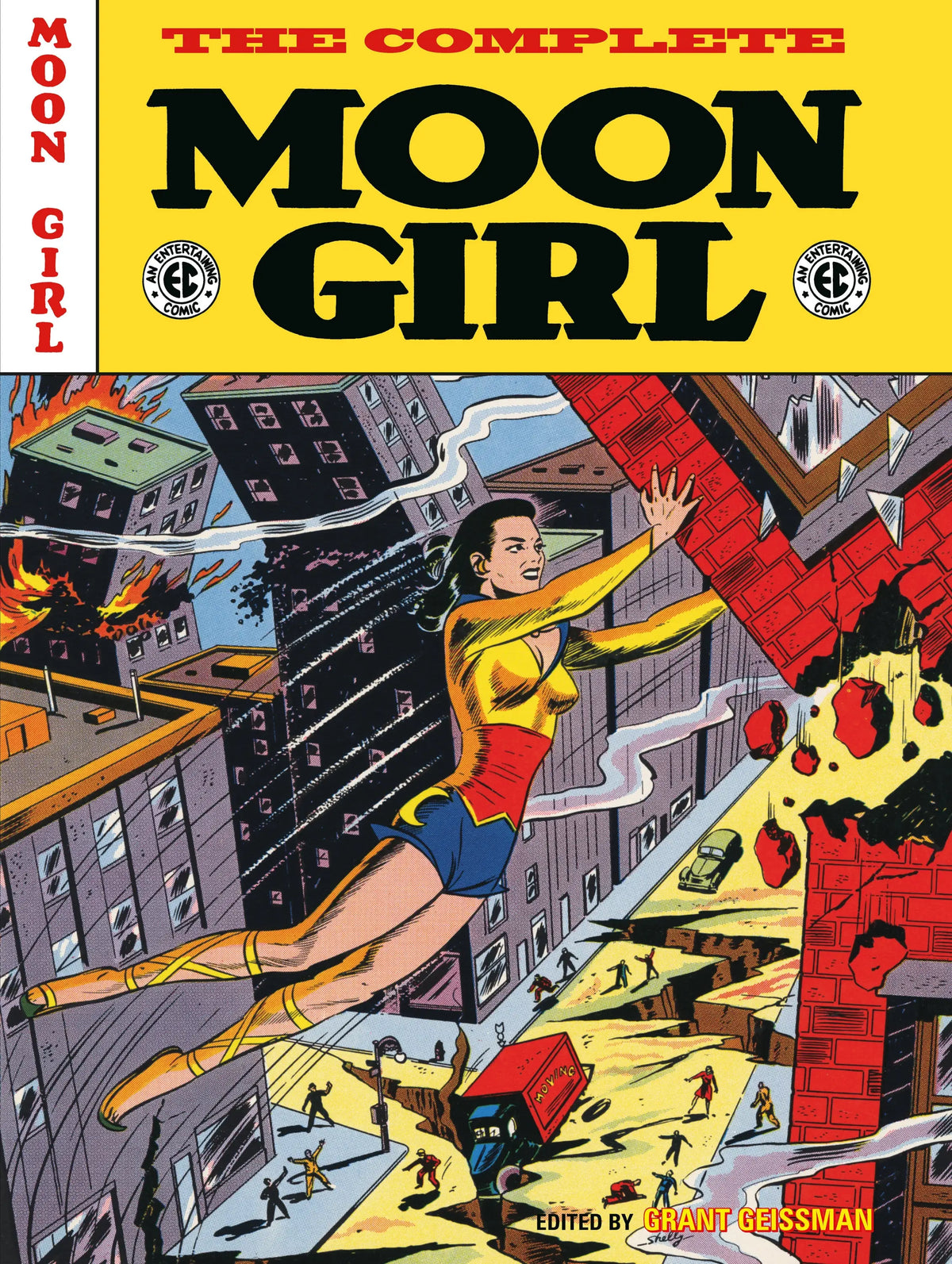 Comic book cover featuring Moon Girl from The EC Archives The Complete Moon Girl