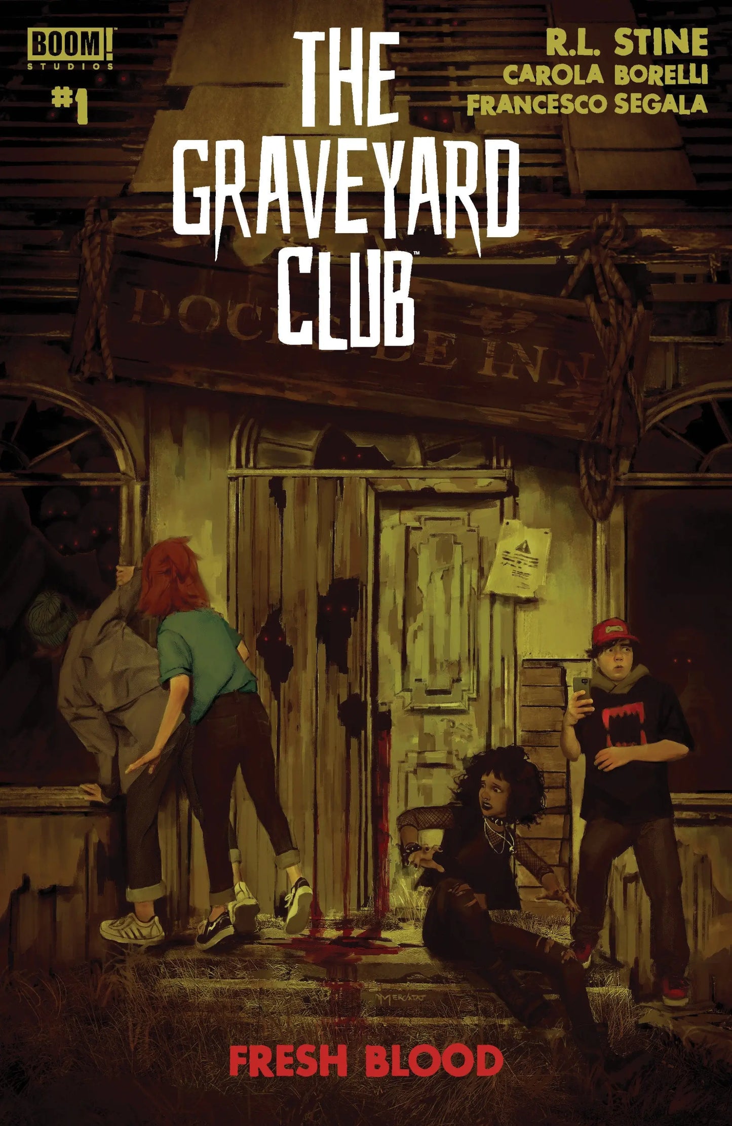 Comic book cover of The Graveyard Club Fresh Blood #1 A Main by Mercado