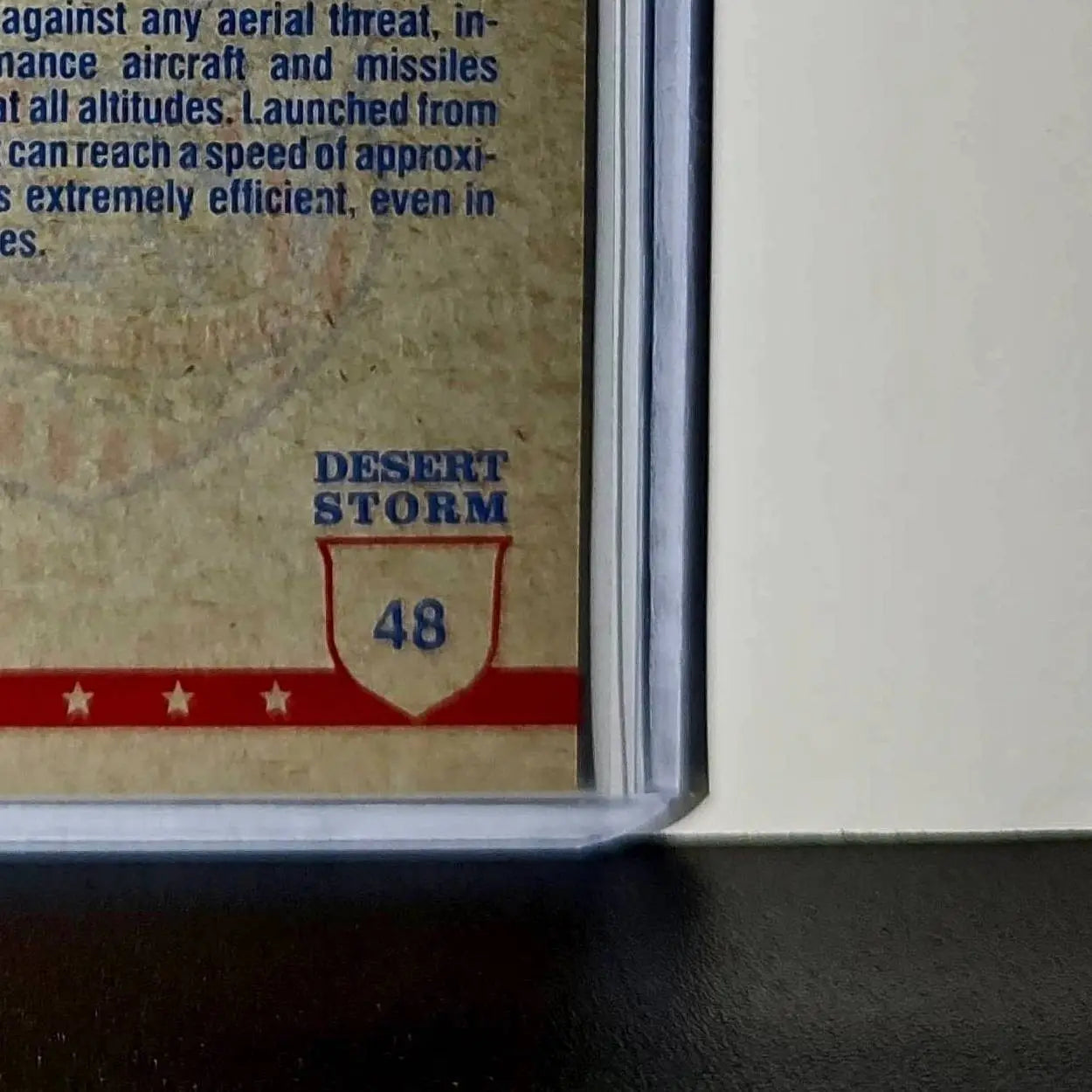 The Patriot Missile 1991 Topps Desert Storm #48 Card - Non-Sports Card Single