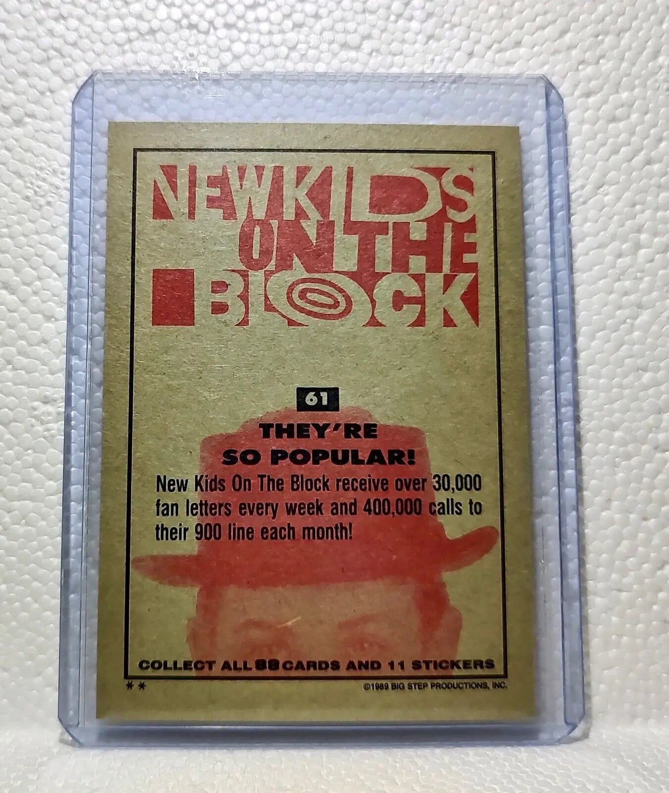 They’re So Popular! 1989 New Kids on the Block #61 Trading Card - Non-Sports Card Single