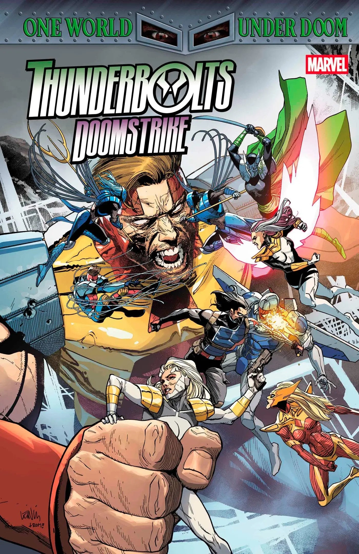 Thunderbolts Doomstrike comic book featuring Sharon Carter and Midnight Angels artwork