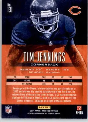 Tim Jennings - 2014 Panini Prestige - #131 - Football - Football Card Single