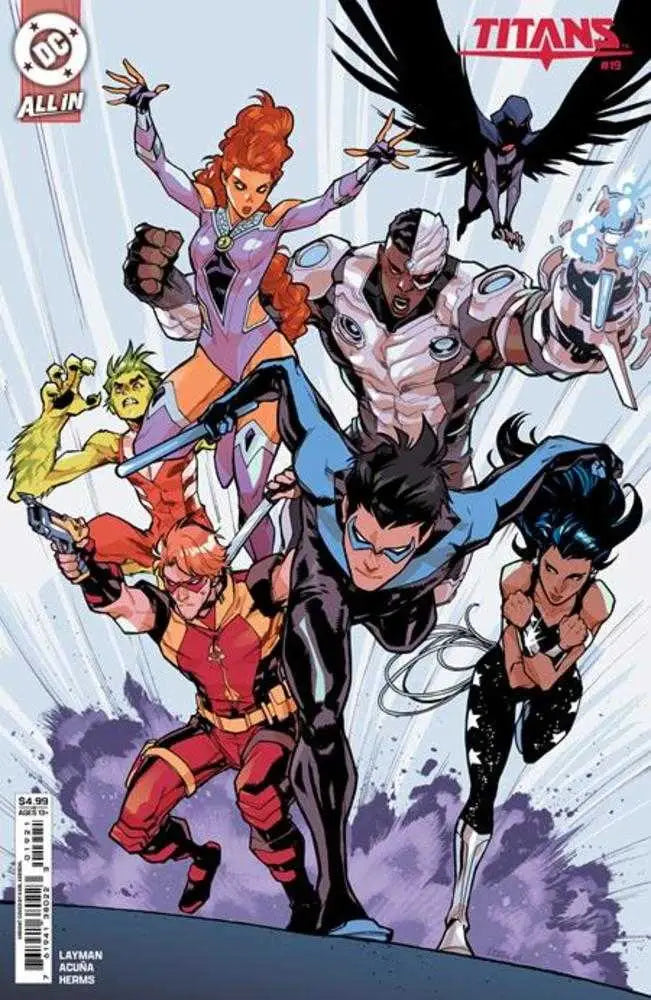 Titans #19 Cover B Karl Kerschl Card Stock Variant comic book cover