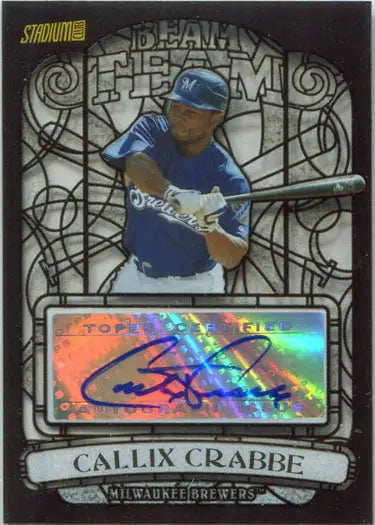 Topps Stadium Club 2008 Beam Team BTA-CCR Callix Crabbe baseball trading card