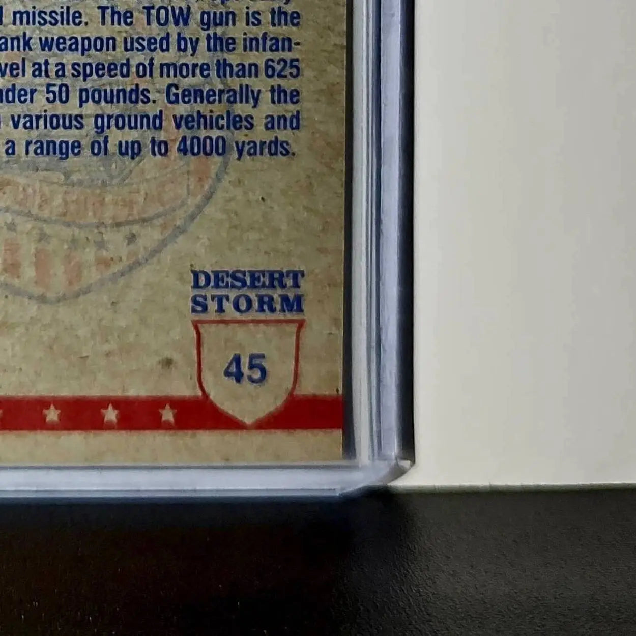 TOW Anti-Tank Weapon 1991 Topps Desert Storm #45 Card - Non-Sports Card Single