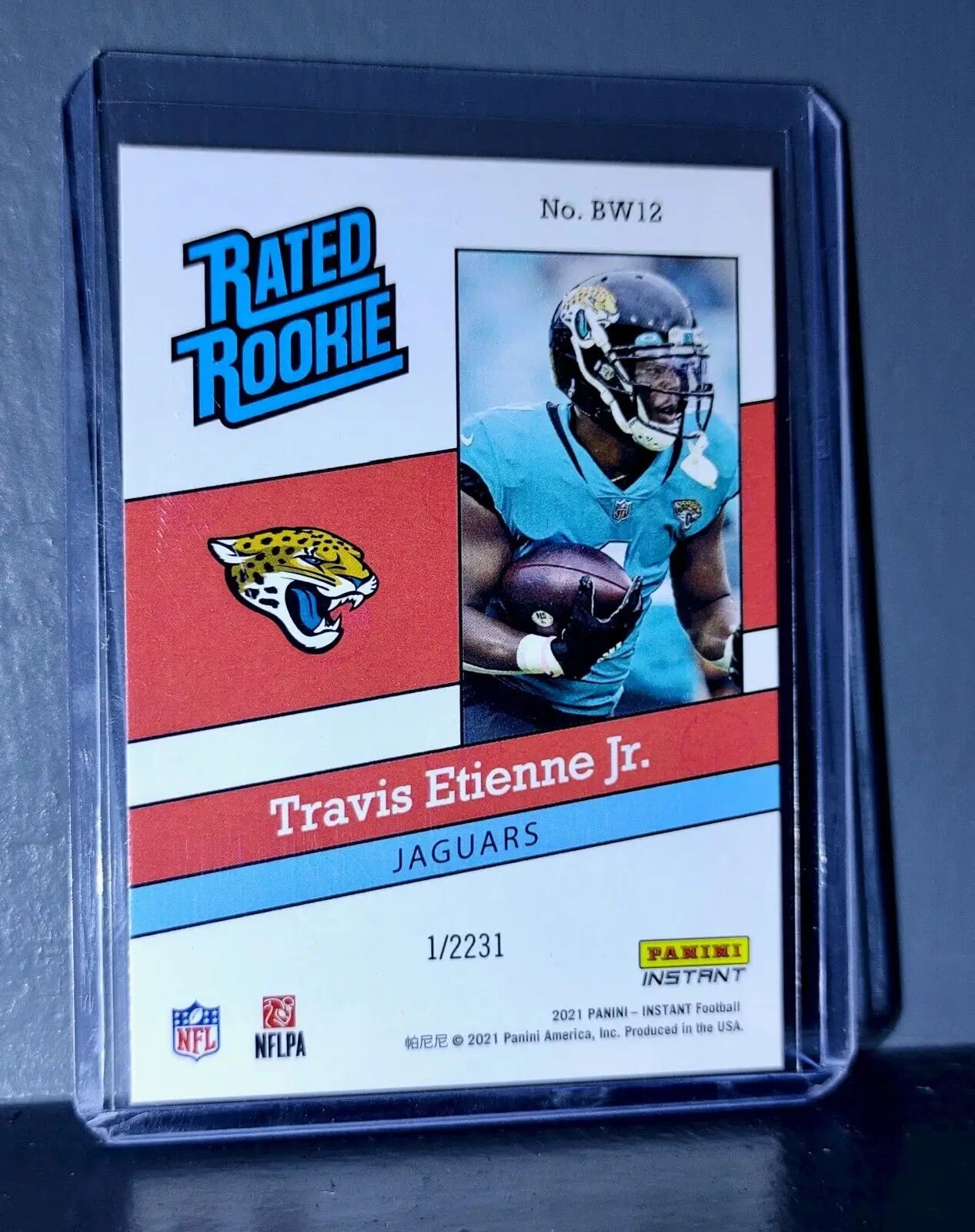 Travis Etienne Jr. 2021 Panini NFL Rated Rookie Retro #12 Rookie Card 1/2231