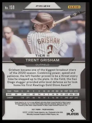 Trent Grisham 2021 Panini Prizm Pink Prizm #159 San Diego Padres - Baseball Card Single