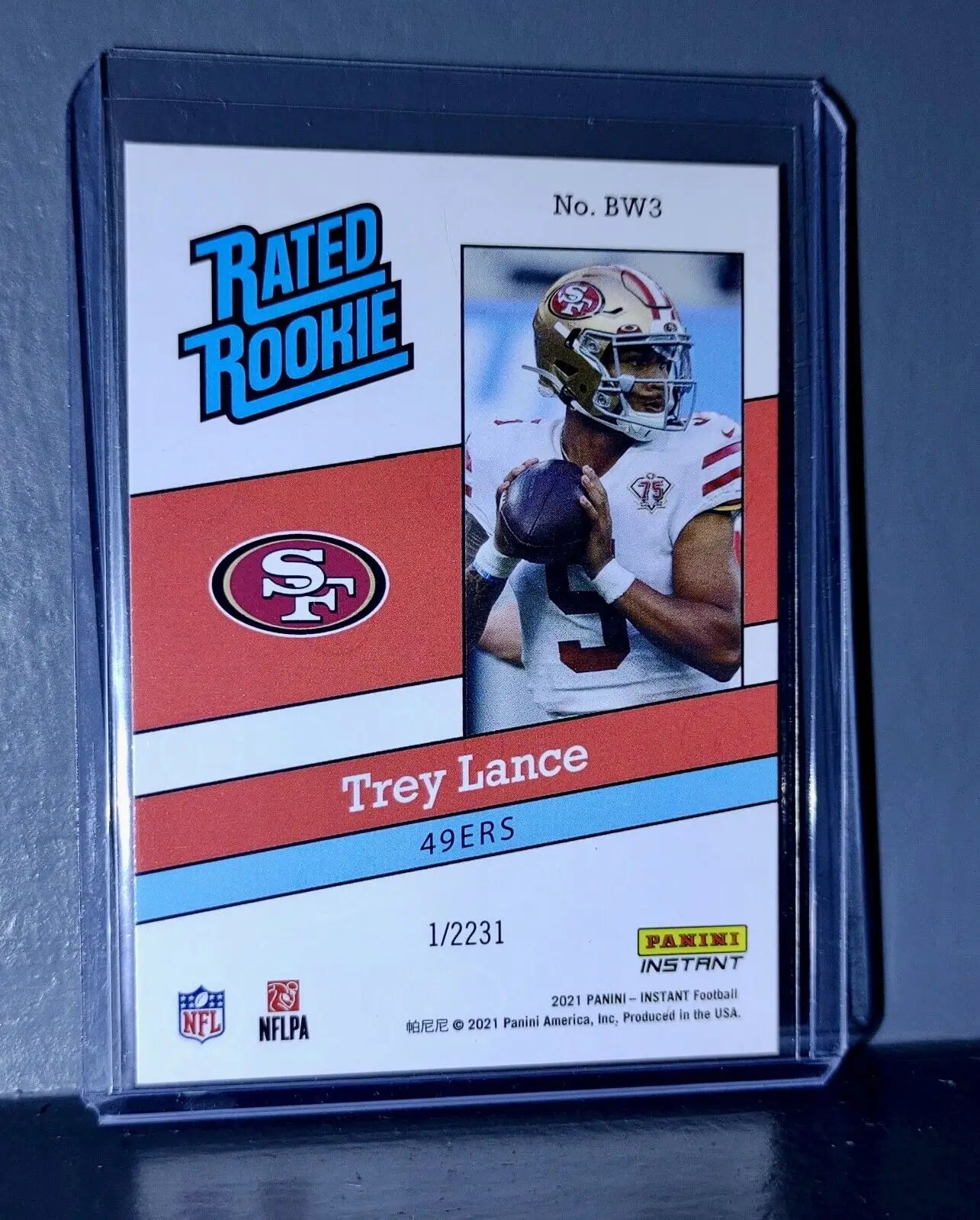 Trey Lance 2021 Panini NFL Rated Rookie Retro #3 Rookie Card 1/2231 - Football Card Single