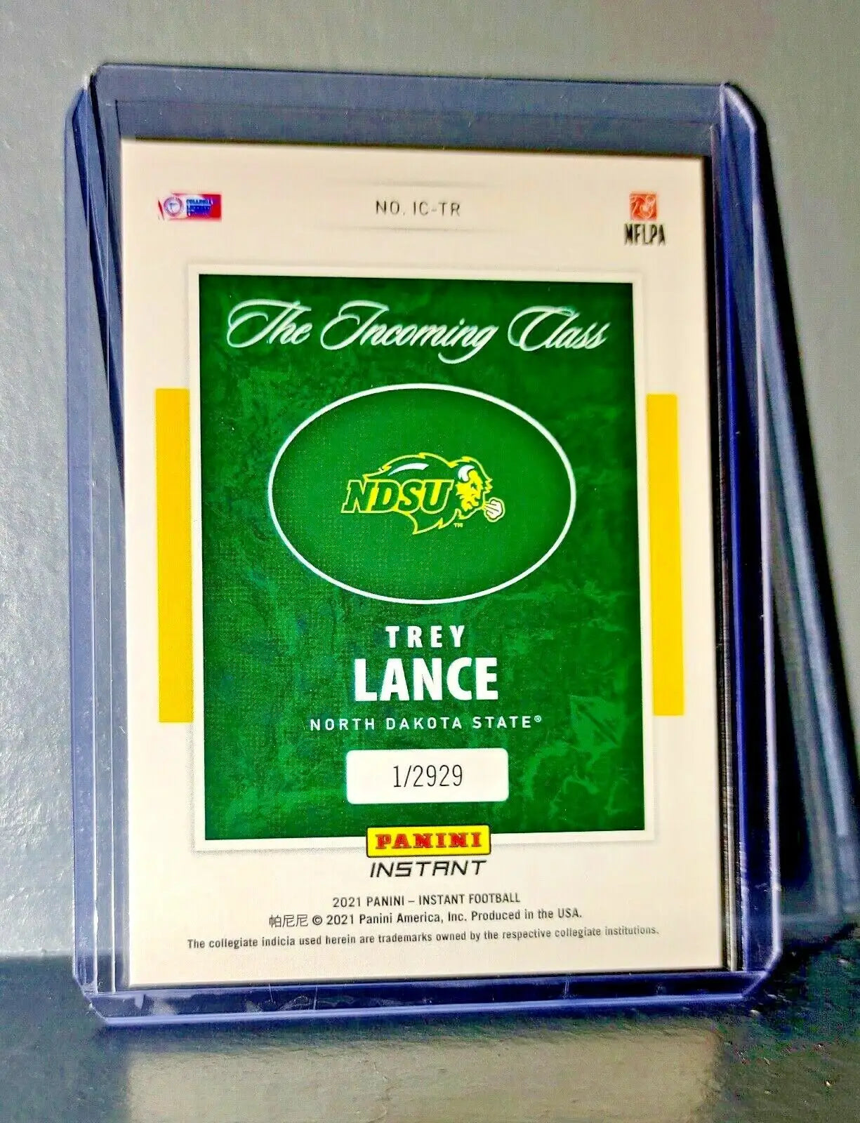 Trey Lance 2021 Panini NFL The Incoming Class Rookie Football Card 1/2929