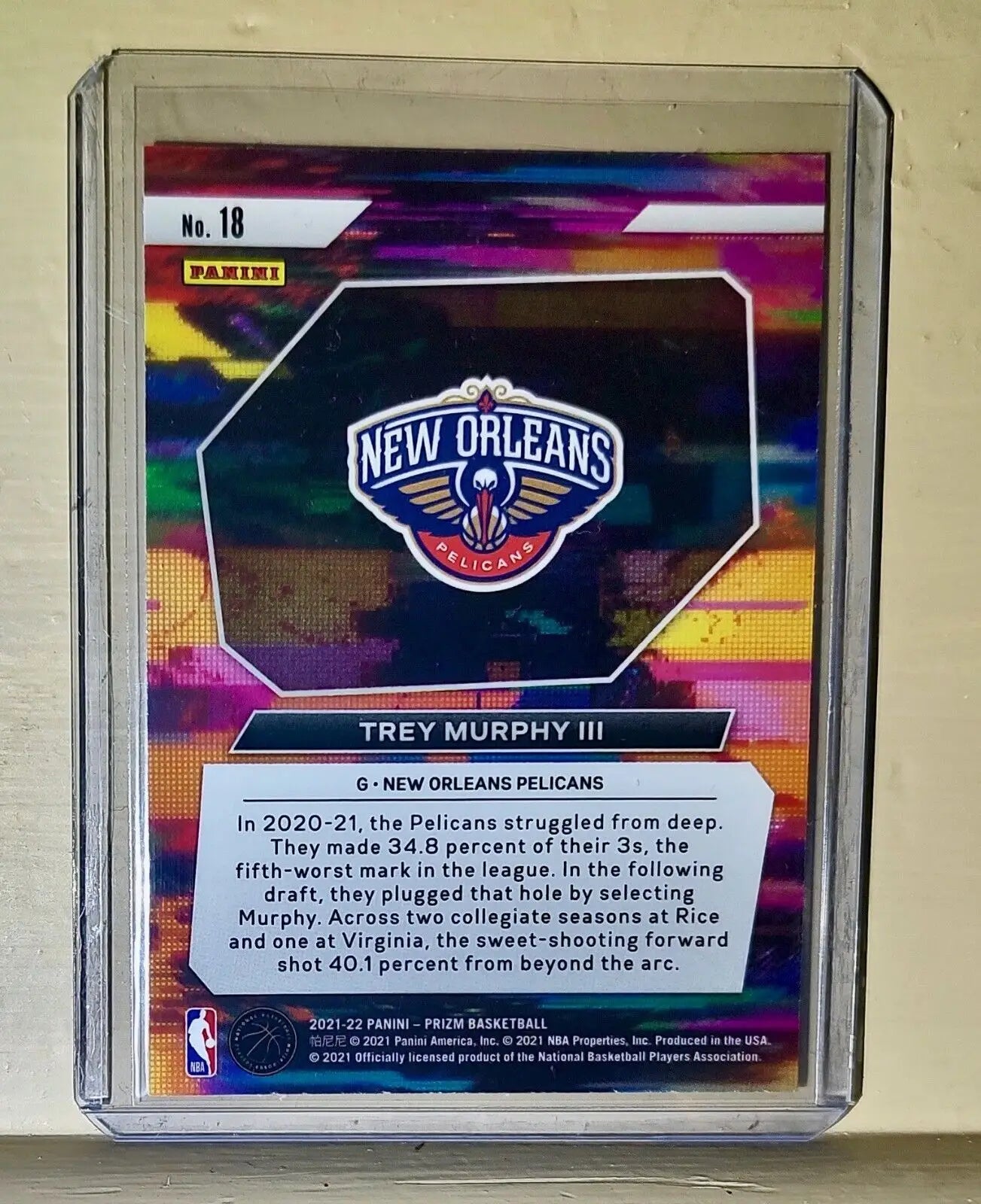Trey Murphy III 2021-22 Panini Prizm Instant Impact NBA #18 Rookie Card - Basketball Card Single