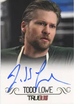 Autographed headshot of Todd Lowe as Terry Bellefleur on True Blood autograph card