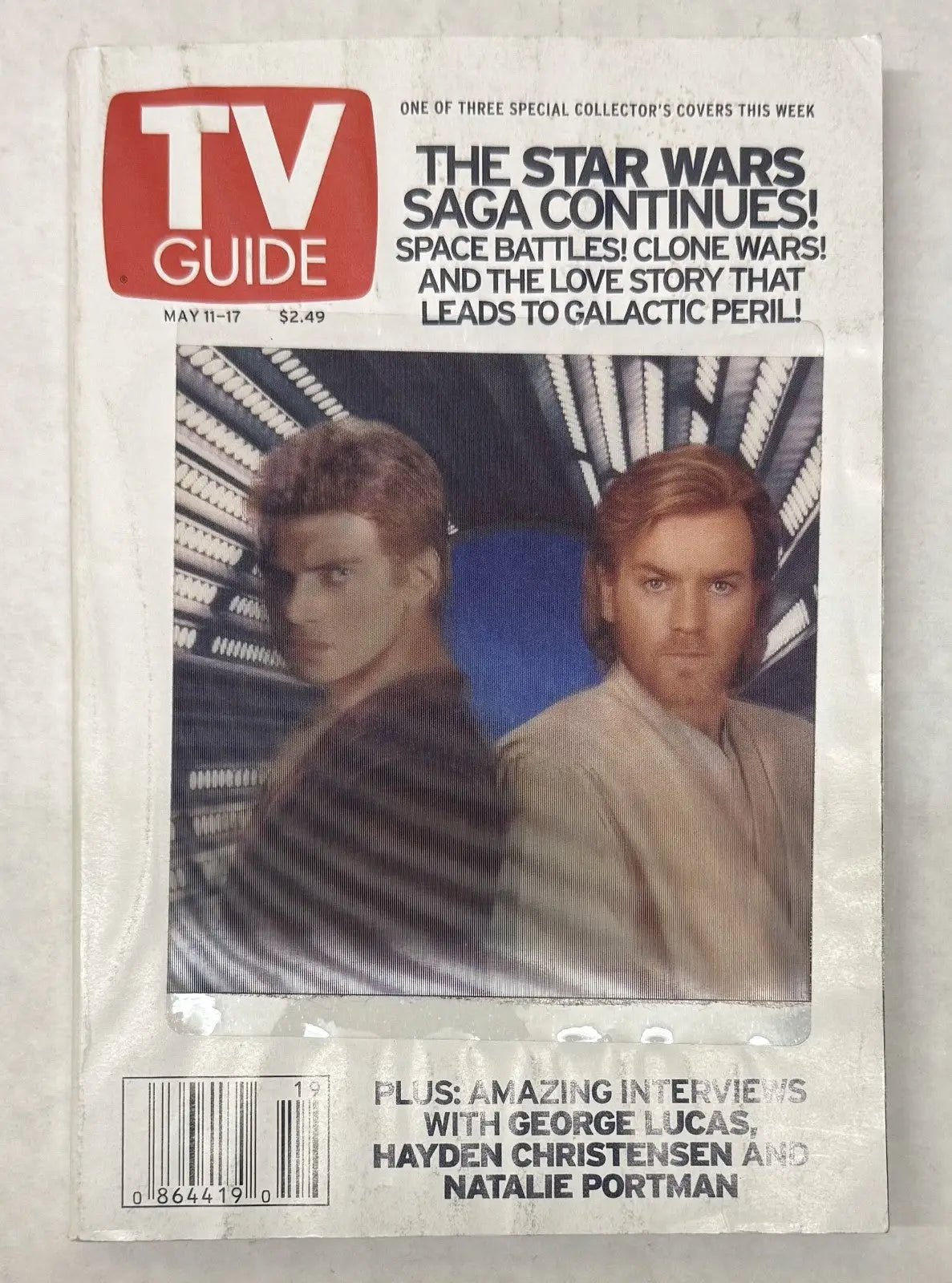 TV GUIDE (MAY 11-17 2002) THE STAR WARS SAGA CONTINUES! Darth Vader Obi Wan - Entertainment Memorabilia