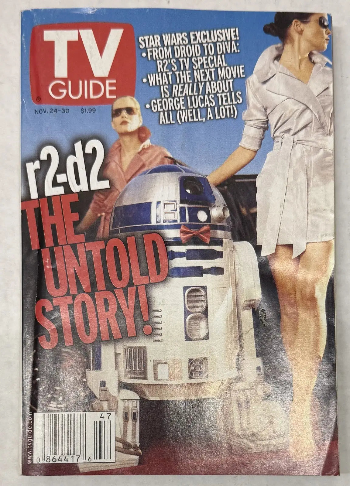 TV Guide – Star Wars – R2-D2 “The Untold Story” Cover – George Lucas Interview - Entertainment Memorabilia