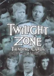 Twilight Zone Series 4 trading card box cover with black and white portraits