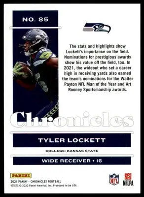 Tyler Lockett 2021 Panini Chronicles #85 Seattle Seahawks - Football Card Single