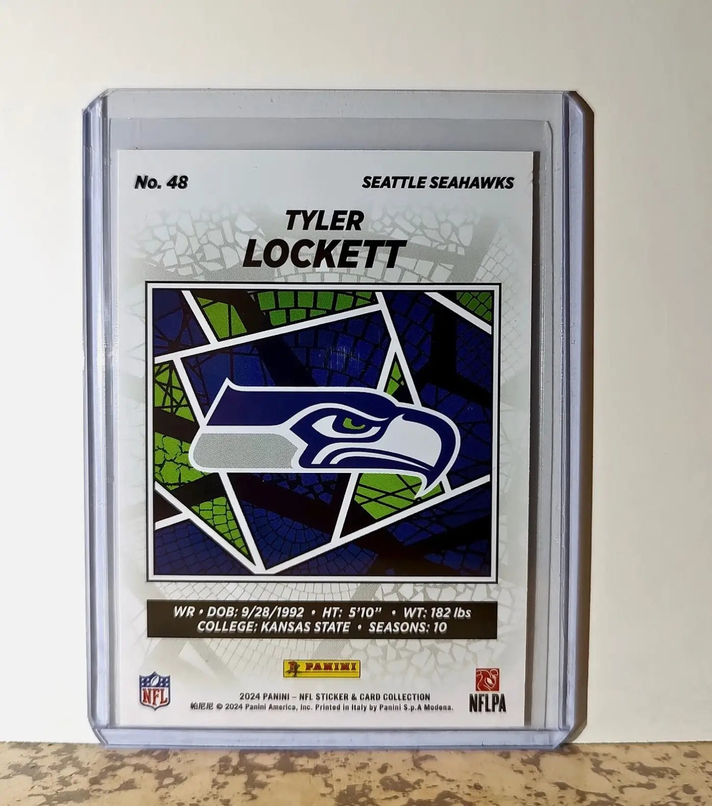 Tyler Lockett 2024 Panini NFL #48 Sticker Card Seattle Seahawks