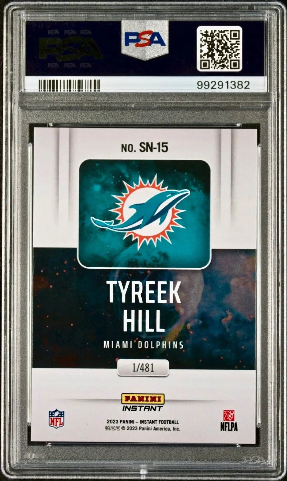 Tyreek Hill 2023 Panini Supernova NFL #SN-15 Football Card PSA 10 Gem Mint - Football Card Single