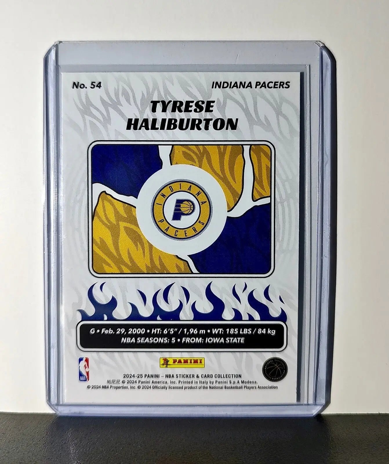 Tyrese Haliburton 2024-25 Panini NBA #54 Sticker Card Indiana Pacers - Basketball Card Single