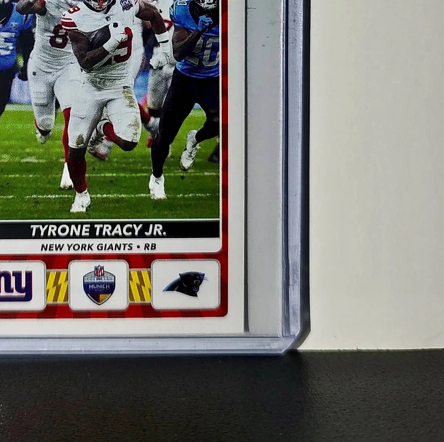 Tyrone Tracy Jr. 2025 Panini NFL #5 Munich Game Sticker