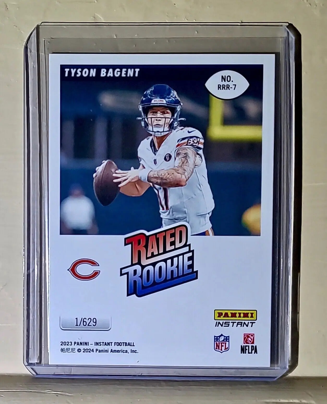 Tyson Bagent 2023 Panini NFL Rated Rookie Retro #7 Football Card Bears 1/629