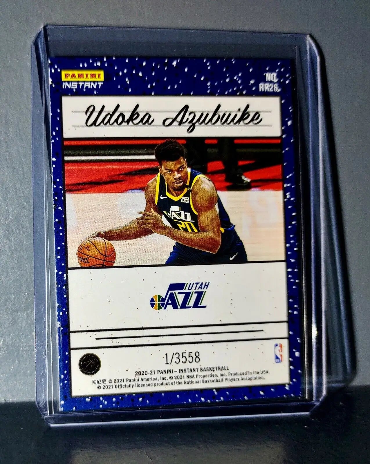 Udoka Azubuike 2020-2021 Panini NBA Instant #26 Rated Rookie Retro Card 1/3558 - Basketball Card Single