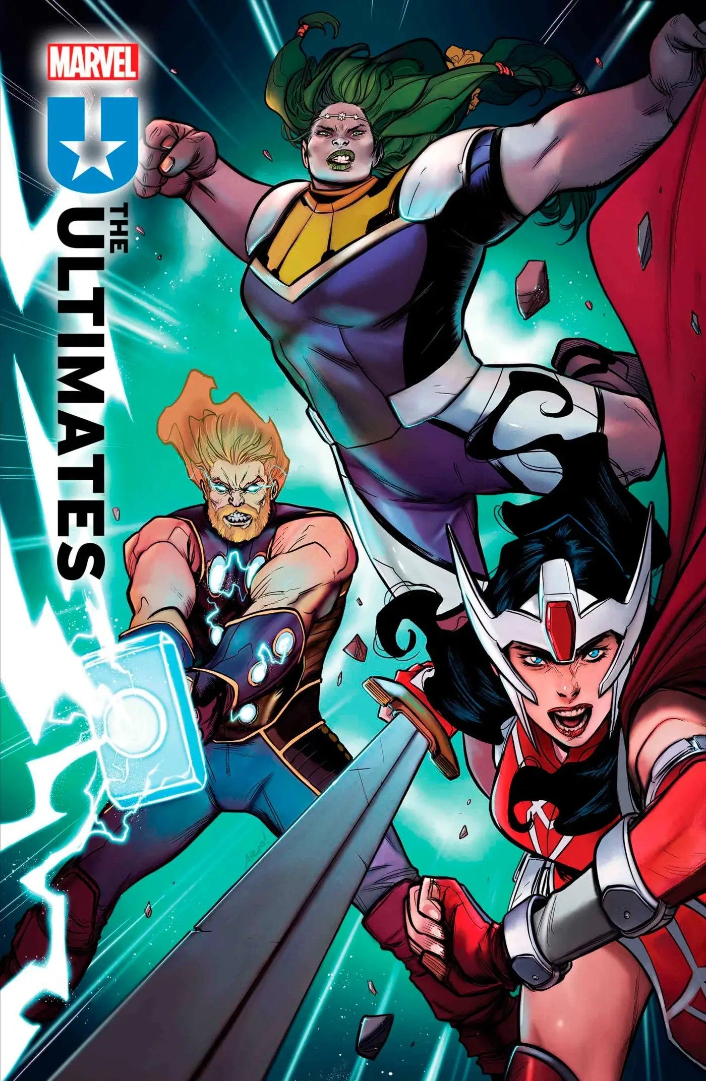 Comic book cover of Ultimates #11 Ario Anindito Variant showcasing vibrant artwork