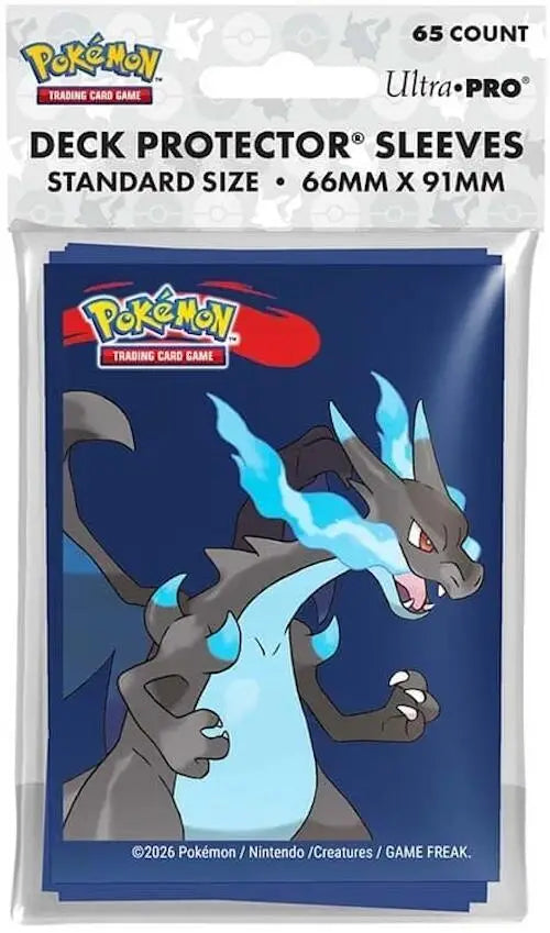 Ultra PRO: Deck Protector Sleeves - Pokemon Mega Charizard ex X - Card Supplies