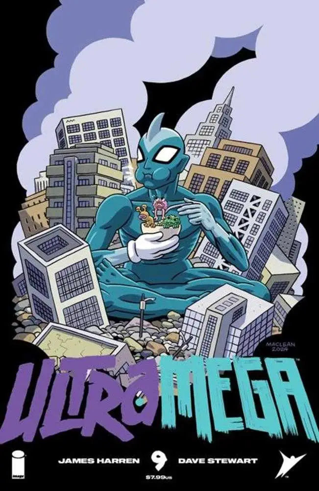 Comic book cover B Andrew Maclean variant for Ultramega by James Harren #9