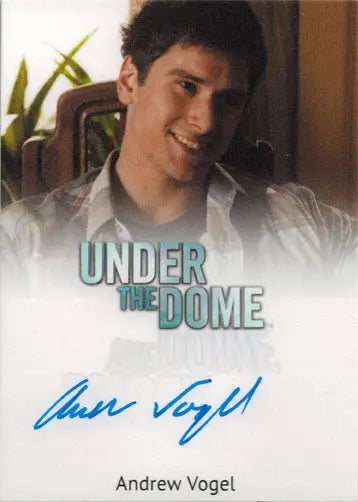 Autograph card of Andrew Vogel as Carter Thibodeau from Under the Dome series