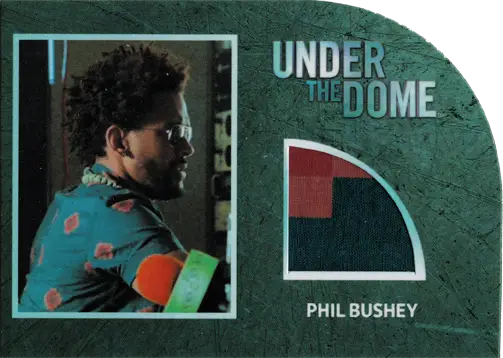 Trading card featuring Nicholas Strong as Phil Bushey from Under the Dome relic costume card