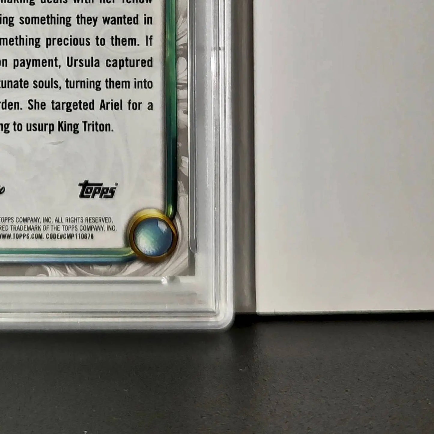 Ursula 2025 Topps Disney Wonder #41 Winter Variant Card The Little Mermaid PSA 8 - Non-Sports Card Single