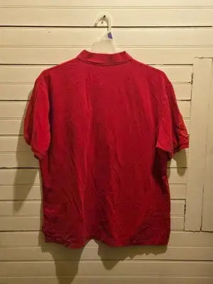 US Polo Assn Polo Shirt Mens XXL Red Short Sleeve Embroidered Logo Pique Cotton - Apparel