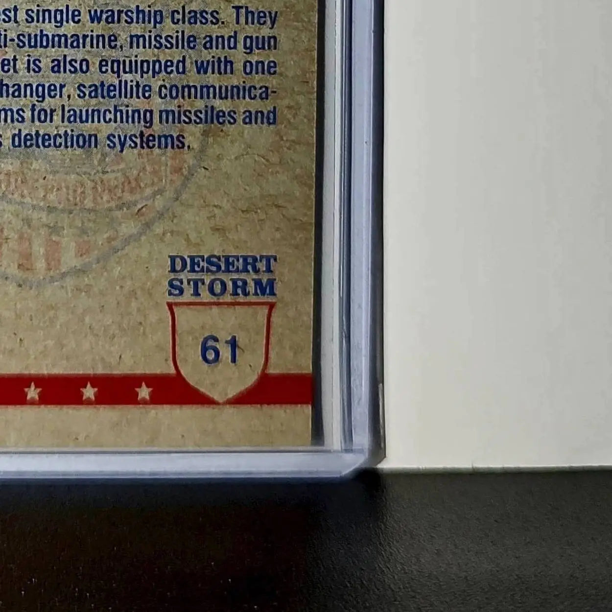 USS Ouellet (Frigate) 1991 Topps Desert Storm #61 Card