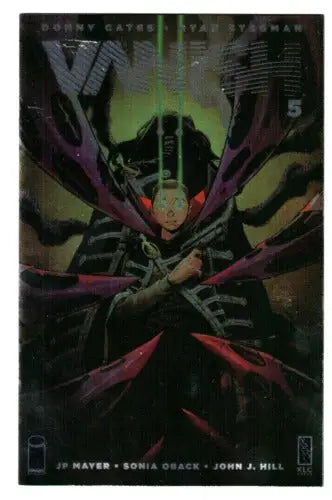 Dark comic book cover of Vanish #5 with caped figure, ideal for trading cards collectors