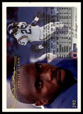 Vencie Glenn 1994 Fleer #292 Minnesota Vikings - Football Card Single