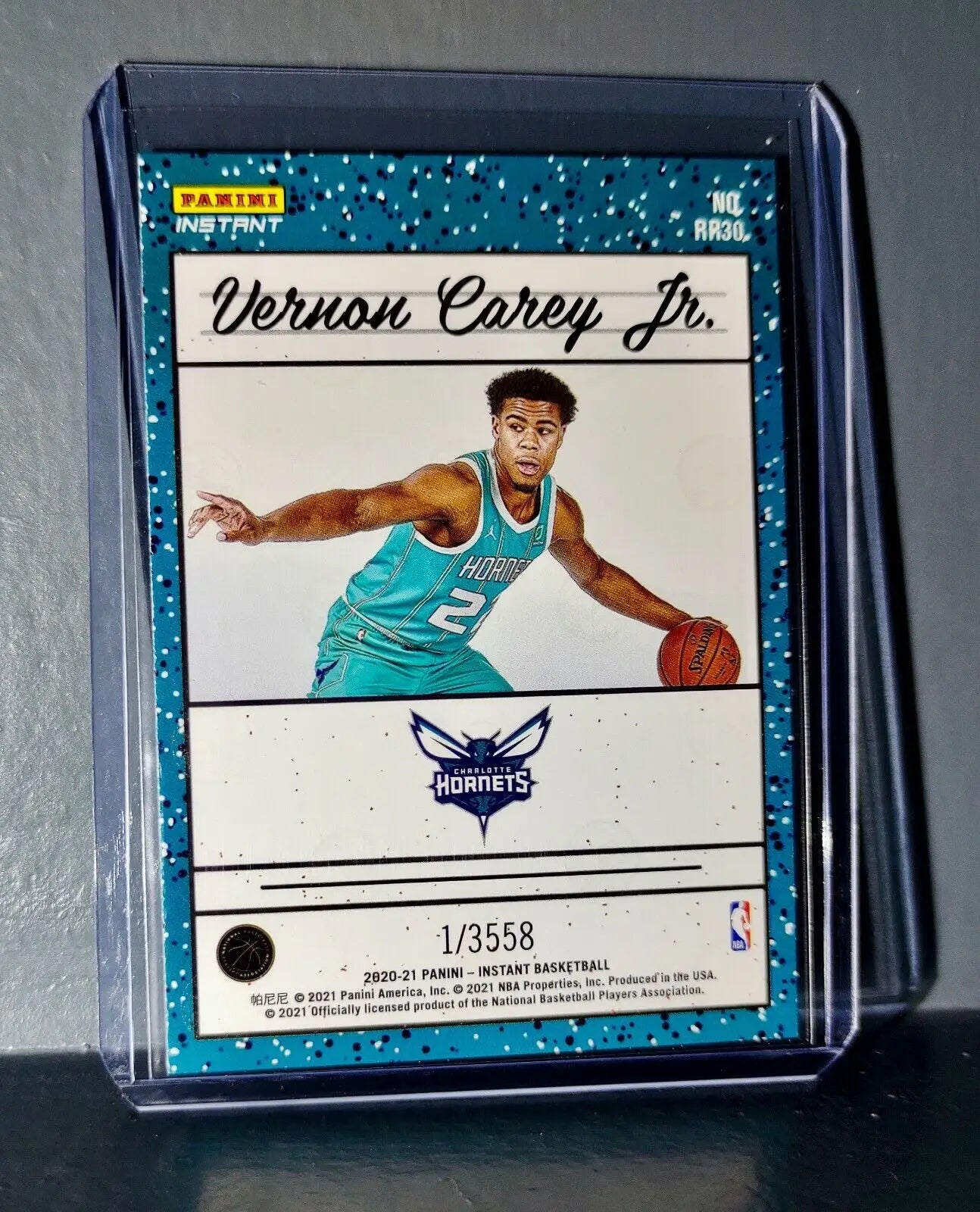 Vernon Carey Jr. 2020-2021 Panini NBA Instant 30 Rated Rookie Retro Card 1/3558 - Basketball Card Single