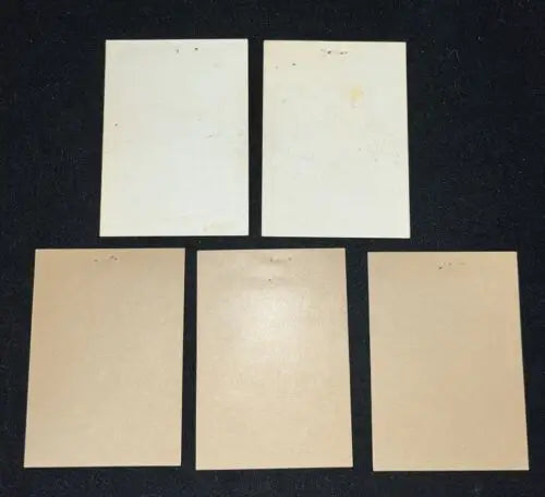 Rectangular blank cards from Vintage 1973 Topps Wacky Packages trading cards lot