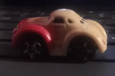 Vintage Micro Machines Galoob Hot Rod Racing Car Yellow with Red Flames PreOwned