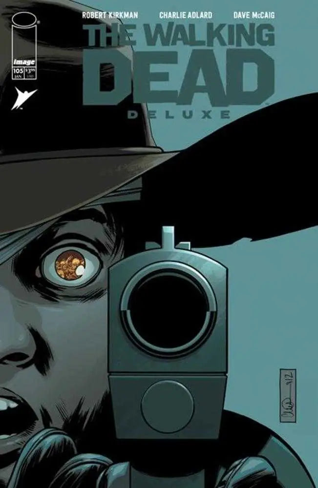 Walking Dead Deluxe #105 Cover B comic book cover by Charlie Adlard & Dave Mccaig