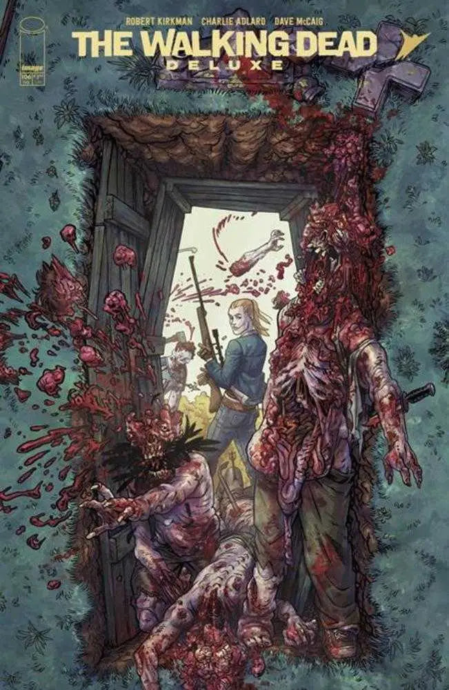 Walking Dead Deluxe comic book cover featuring Connecting Variant by Nate Bellegarde and Olli Hihnala