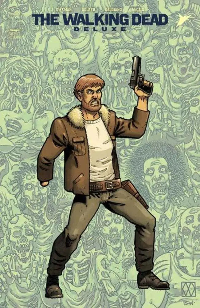 Walking Dead Deluxe Comic Book Cover Featuring Matt Wagner and Brennan Wagner Connecting Variant