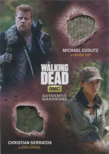 Walking Dead Season 4 Part 2 trading card featuring Michael Cudlitz costume swatches