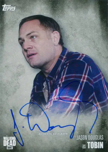 Autographed trading card of Jason Douglas as Tobin from Walking Dead Season 5