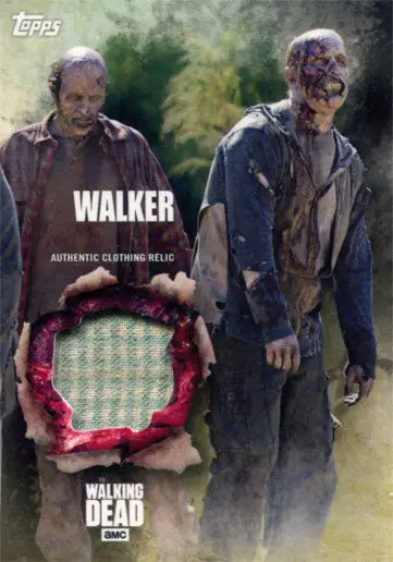 Walking Dead Season 5 Costume Chase Walker Horde 2 trading card with relic clothing