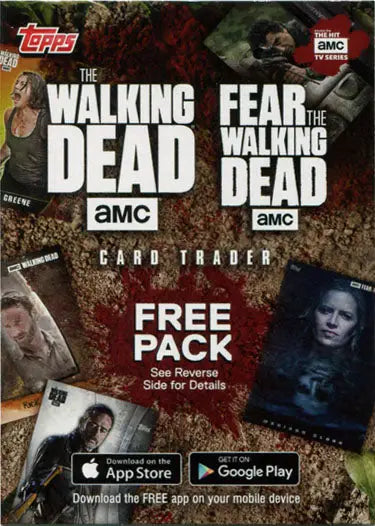 Walking Dead Season 6 Card Trader Digital Pack with promo card and trading cards design