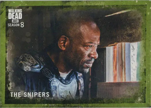 Walking Dead Season 8 Mold Parallel Chase Card 71 The Snipers trading card featuring character