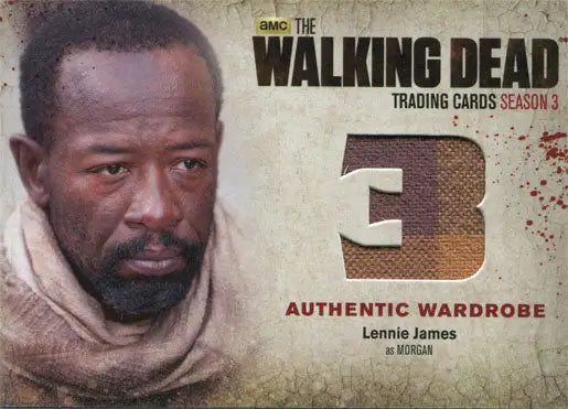 Trading card of Lennie James as Morgan from The Walking Dead Season Three Part Two