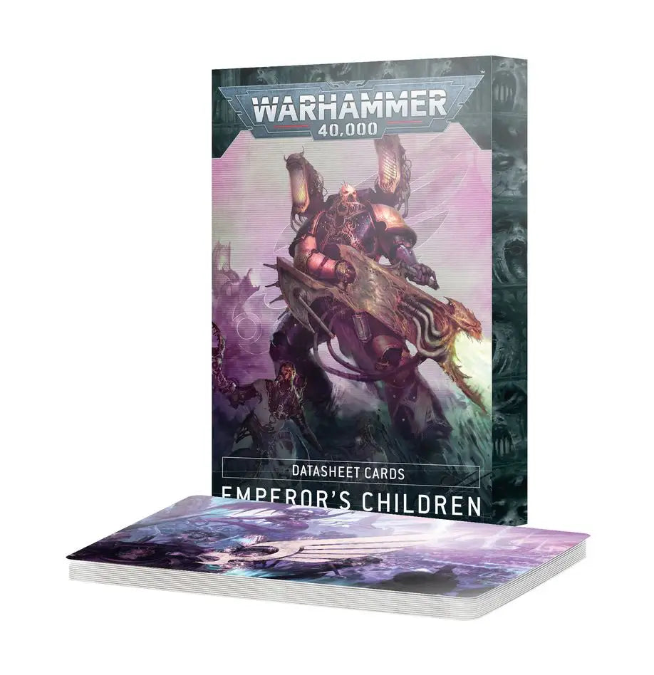 Warhammer 40k 10th Edition Emperor’s Children datasheet cards for tabletop gaming