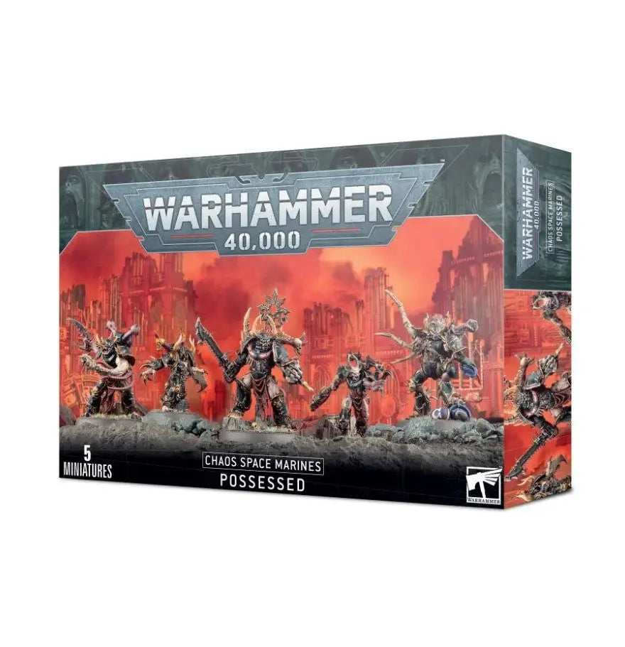 Warhammer 40,000 Chaos Space Marines Possessed miniatures box.