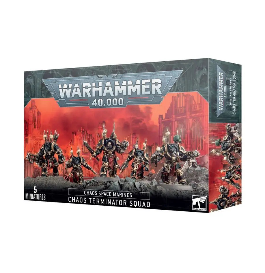 Warhammer 40k Chaos Space Marines Chaos Terminator Squad box display image